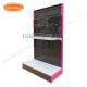 Multi-Function Floor Standing Metal Stand Pegboard Counter Display