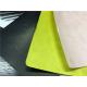 Dupont Paper Coated PU Synthetic Leather Neon Yellow Color Normal Tearing Strength