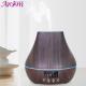 Touch Control 400ml Wood Grain Aromatherapy Diffuser With Clock