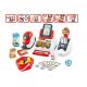 Pretend Children's Play Toys Cash Register With Scanner And Credit Card Machine