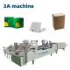 Compact 3.5M*1.1M*1.4M CQT 800 Folder Gluing Machine for Cardboard Folding and Gluing