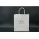 Oversized Custom Paper Shopping Bags With Handles White Twisted
