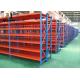 Medium Duty Industrial Metal Storage Shelves Multi Level Warehouse Shelving And