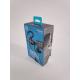 Luxury custom cardboard base&lid packaging box for earphone product with plastic handle
