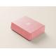 Pink Color Foldable E Flute Corrugated Box For Clothes Shoes Gift Packaging