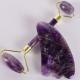 Black Amethyst 100% Crystal Gua Sha Stone Facial Roller for Private Label Skin Care