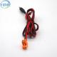 3.81mm 5521 DC Power Adapter Cable 2 Pin Black Red Pvc Terminal