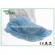 Dust Prevention Disposable Non Woven Shoe Covers With Non Slip Stripes