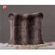 Luxury Faux Fur Throw Pillow Cover Deluxe Decorative Plush Pillow Case Cushion Coverfor Sofa Bedroom Car 18 x 18 Inch