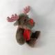 Soft Cuddly Christmas Plush Toys Moose Stuffed Animal Huggable Brown Elk Toy