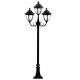 Ornamental Modern Style Cast Iron Light Pole Direct Embedded Ground Mounted