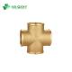 GB Standard Four Way Brass Fitting For Water Pump Customization