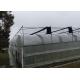 Plastic Film Covered Single Tunnel Greenhouse For Seed Breeding / Beans