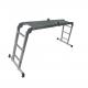 Durable 4x3 Collapsible Extension Ladder 150kg  330 Lb High Load Capacity