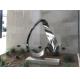 Contemporary Modern Garden Art Stainless Steel Sculpture Abstract