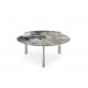 Ceramic Round Sintered Stone Marble Top Coffee Table Living Room Furniture Tea Table