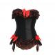 Ajustable Black hourglass corset