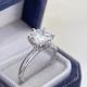 1ct White Lab Grown Engagement Rings Colorless custom Round Cut