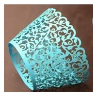Bright Blue cupcake wrappers for cake decorate