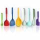 8 Pcs Nonstick Colored Slotted Spoon Silicone Kitchen Utensil Sets