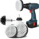 Carpet Electric Drill Cleaning Brush , 4 Pcs Rotating Brush Cleaning With Soft Bristles