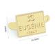 Handbags Custom Nickel-free Gold Metal Logo Tag with User-Friendly Style and Gold Finish