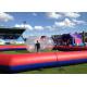 40ft Giant Red Mobile Zorb Ball Race Track Printing Customize