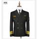 Custom Airline Aviation Black Navy Blue Pilot Uniforms Staff Uniforms for Men and Women
