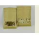 Three Side Seal Customized Paper Bags For Nuts Seeds / Coffee Powder