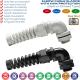 90 Degree Elbow (Right Angle) Plastic PG Flexible Cable Glands with Spiral Cable