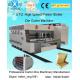 Flexo Printing Corrugated Carton Machinery With Stacker High Speed 100 Pcs / Min