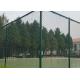 2.5M Height Green Coated Chain Link Fencing 3.0mm Cyclone Wire Netting For Sports Area
