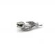 Rose Shape Silver Collar Pin For Shirt Decorated 3.4cm size OEM ODM