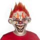 Masquerade Rubber Latex Halloween Clown Mask , Red Hair Clown Masks 28*40cm