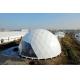 Poweder Coated Diameter 20m Geodestic Large Dome Tents With Big Steel Tubes