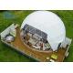 Customized Dome Glamping Tent Hotel Luxury With PVC Roof Cover Seafront Eco Luxury Tents