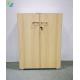 4.2mm Slim Edge Steel Wood Combined Swing Door Cabinets 2 Adjustable Shelves