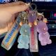 Cartoon Bear Keychain Cute Crystal Keychain Suitable for Car Keys Bag Ornaments Decoration Gifts Suitable for Women
