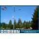 Street Lighting Steel Pole Exterior Lamp Posts With Galvanization And Powder Coated