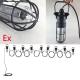 Hazardous Location LED String Lights with Extension Cord - 2 to 10 Lamps - Chemical Resistant - CID1