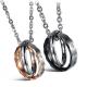 New Fashion Tagor Jewelry 316L Stainless Steel couple Pendant Necklace TYGN092