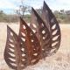 Customized Size Smooth Corten Steel Sculpture Garden Art