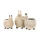 Ceramic Decorative Flower Pots Modern 3D Animal Alpaca Shaped Indoor 6 Inch 12