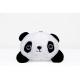 Durable Panda Stuff Toy , Plush Panda Stuffed Animal Black / White Color