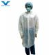 30-50GSM Microporous/SMS/PP Protective Medical Lab Coat with Buttons/Zipper/Magic Tape