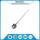 Farming Flat Spade Shovel / Head Shovel Hardwood Handle Railway Steel Material