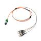Fiber Optical Cable OM2 Fanout MPO/MTP To ST 4 Mulitmode Model APC / PC Polish