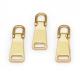 Non Lock Type Gold Blank Zip Puller Custom Metal Zipper Pull Logo for Handbags Slider