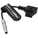 Power Cable For Teradek ARRI 2-Pin-Male To Reverse D-Tap Flexible Braided Cable 7CM Alvin'S Cables