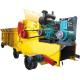 Industrial Diesel Wood Crusher Wood Chipper Shredder With Mobile Wheels